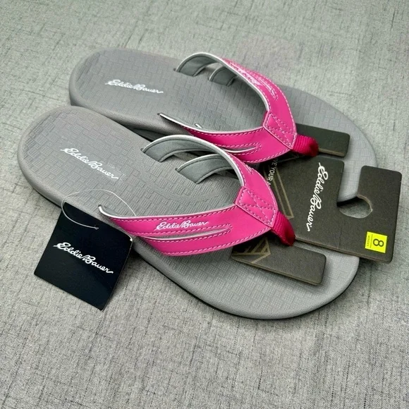 Eddie Bauer Pink Sandals Break Point Flip Flops 7 8 9 10 NWT - Picture 13 of 15